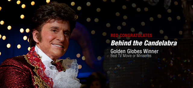 RED Congratulates Behind the Candelabra on its Golden Globe Wins